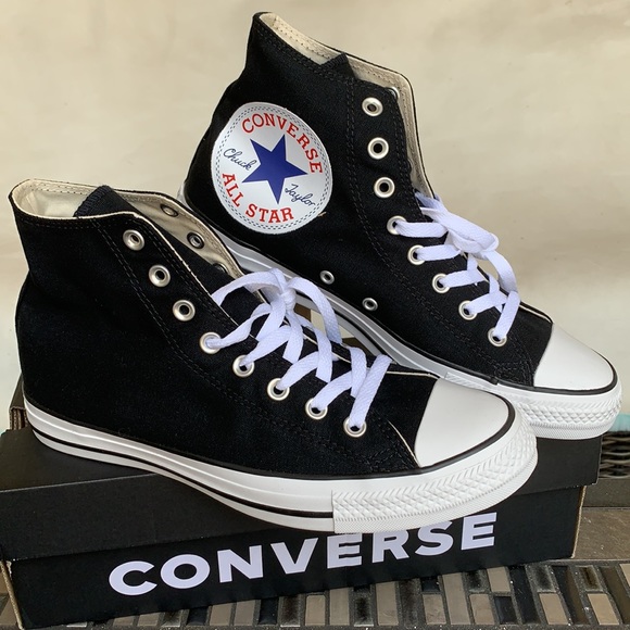 CONVERSE CTAS HI BLACK/WHITE/BLACK MENS - Picture 4 of 13